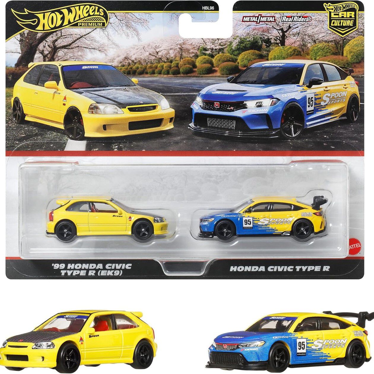 Hot Wheels（ホットウィール）】初代シビック タイプR（EK9）と現行の6 