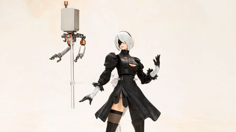 『ニーア オートマタ』2Bのプラモデルが9月発売。白の契約、白の約定、スカート刺繍のデカールが付属。自爆モードも再現可能