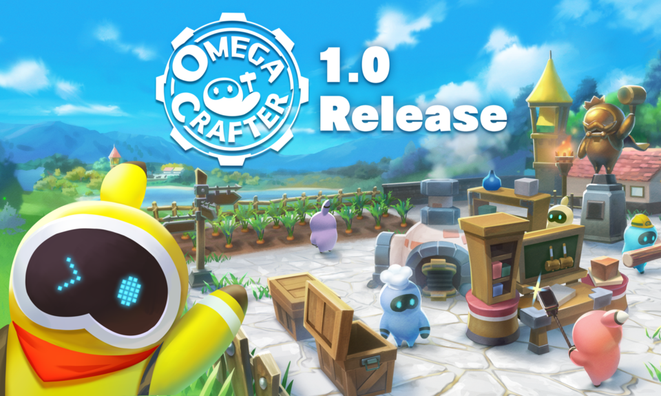 『オメガクラフター』プログラミングでタスクの自動化ができるサバイバルクラフトが5月15日12時リリース。かわいい雰囲気なのに弾幕が飛び交う本気のボスも待ち受ける