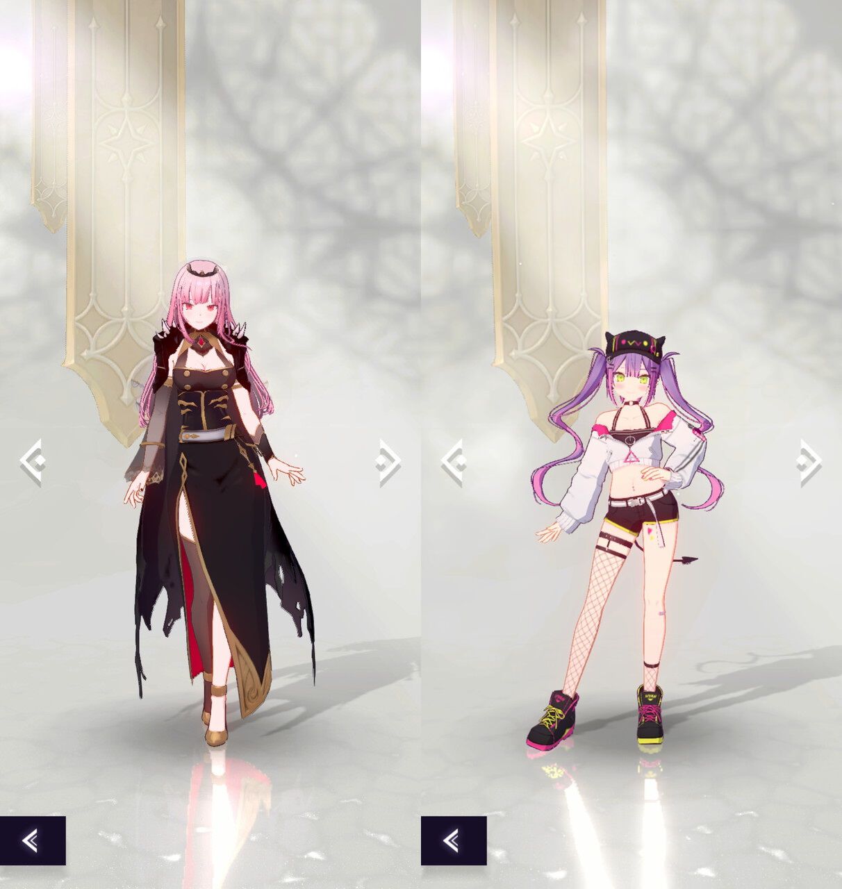 ホロライブ】常闇トワと森カリオペが『神之塔』の世界に。メイドになっ