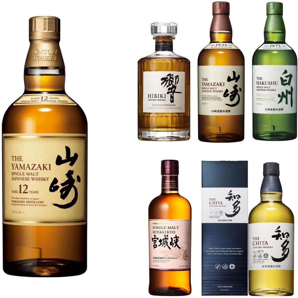 山崎12年、響JH、山崎NV、白州NV、宮城峡、知多のどれかが6,990