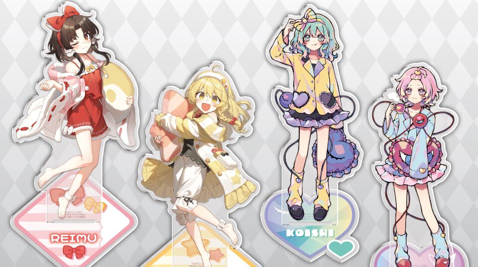 東方Project】霊夢、魔理沙、さとり、こいしの描き下ろし