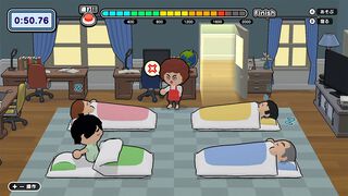 『バレずに夜ふかし』お母さんにバレないように“夜ふかし”してスコアを競うパーティゲームが発売。見回りにはお坊さんやナース、果てはクマもやってくる