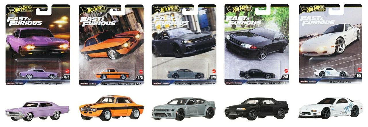 Hot Wheels（ホットウィール）】『ワイスピ』シリーズ登場の人気車種 