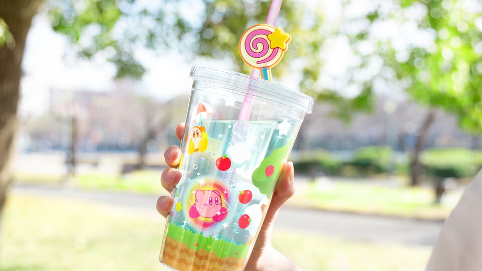 『カービィ』デザインのストロータンブラーが発売。ストローマーカーとして使える“むてきキャンディー”がかわいい