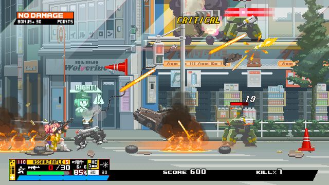 美少女2Dサイドビュー・ガンアクション『Nitro Express（ナイトロ エクスプレス）』がSteamにて5月19日発売。東京の架空都市を舞台に日常に溶け込んだ自立型ドローンの破壊を目指す【PLAYISM GAME SHOW 2025.4.25】