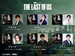 『ラスアス』ドラマシーズン2日本語吹替版が6/2より配信。全7話で毎週月曜に1話ずつ更新。森なな子（アビー役）、嶋村侑（ディーナ役）、杉田智和（ジェシー役）らゲーム版の声優陣が吹き替え
