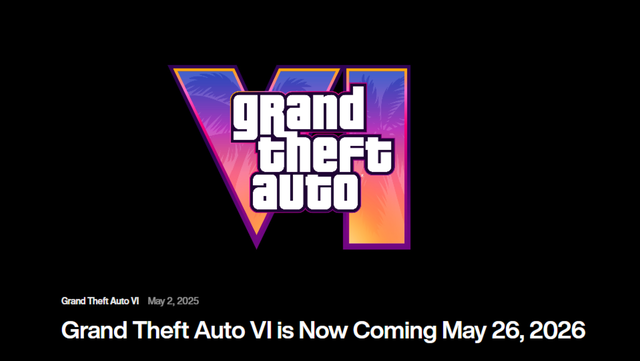 【GTA6】『グランド・セフト・オートVI』発売日が2026年5月26日に決定。“2025年発売予定”とされていたが約半年強の延期となる