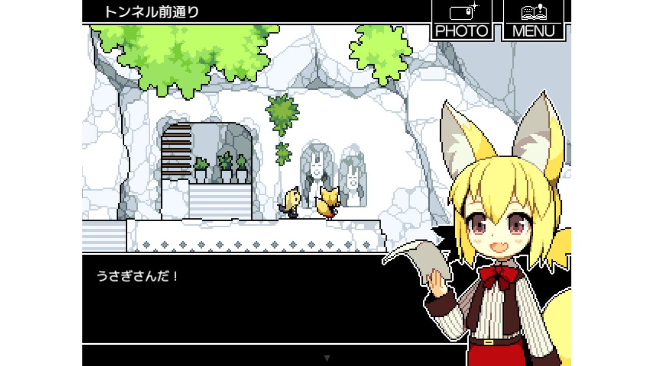 『ロカビリーホステル』ケモミミ少女たちの明るく元気な廃墟探索ゲーム、無料体験版が配信。好きなBGMを選んで気ままに探索、ときどき写真撮影