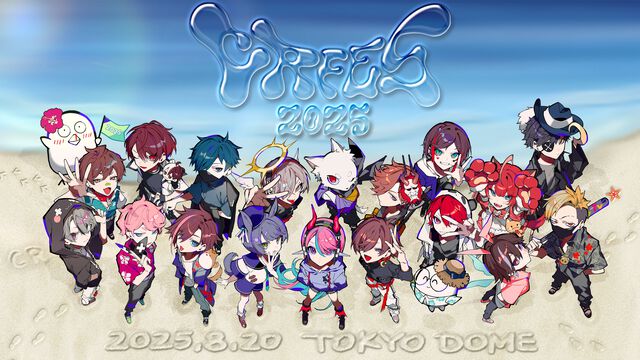 Crazy Raccoonオフラインイベント“CRフェス 2025”が東京ドームで8月20日開催。だるまいずごっど、赤見かるび、天月、Ras、わいわいら出演