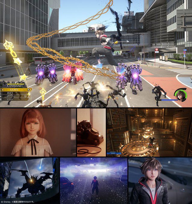 『キングダム ハーツ4』待望の新画像を公開! ソラが現代都市のような場所で戦うシーンに加え、王様(ミッキー)も操作可能に?