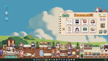 『月曜が来ないカフェ』PC画面を使ったカフェ経営放置ゲーム。YoutubeやTwitchを利用して配信者のカフェに訪問できる【デモ版配信】