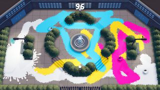 『スプラッターボット』2025年第3四半期に登場。ルンバで塗ったインク（汚れ）の面積を競うパーティーゲーム。最大4人プレイ対応で簡単操作でお手軽に楽しめる
