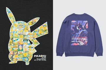 『ポケカ』&『ポケポケ』とユニクロのコラボUT&スウェットが発売決定。歴代“ピカチュウ”イラストをコラージュした絵柄が壮観