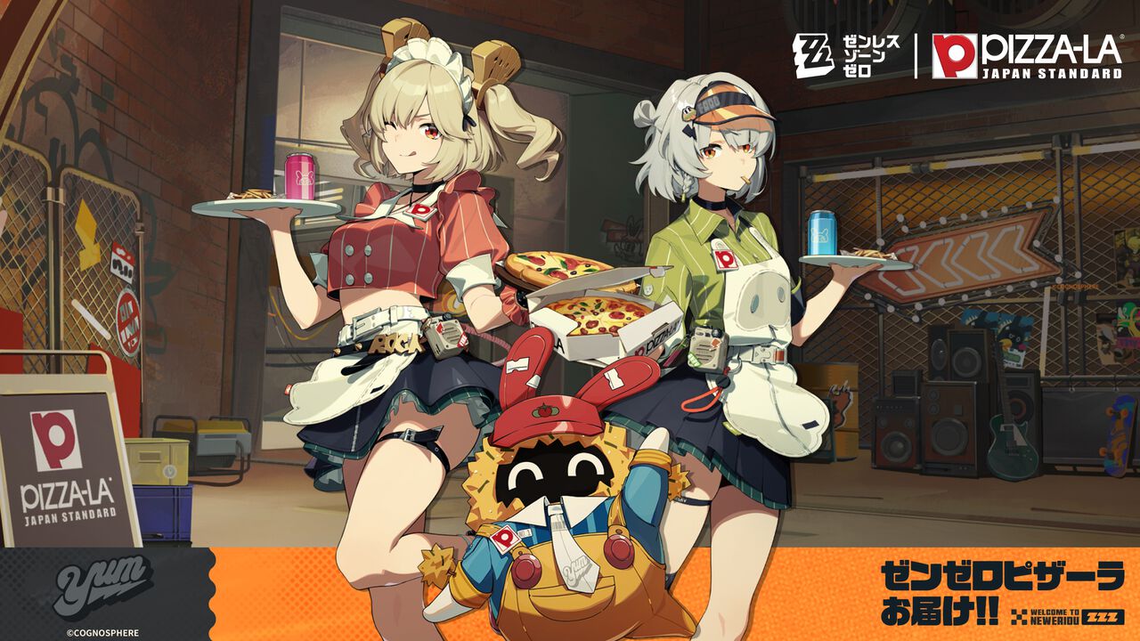 【ゼンゼロ】ピザーラコラボが本日(5/27)より開催。アンビー&バーニスがキュートな店員衣装でプロキシにピザをお届け【ゼンレスゾーンゼロ】