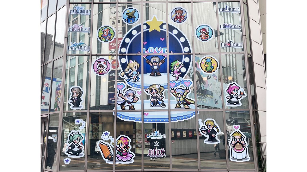 『FF ピクセルリマスター』アトレ秋葉原をドット絵や天野喜孝氏の歴代アートが彩る。“いらすとや”みふねたかし氏描き下ろしのセシル、バッツ、ティナも公開【コラボイベントが本日(5/30)より開催】
