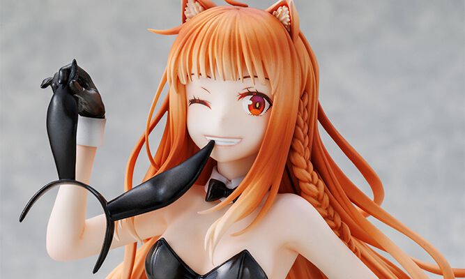 狼と香辛料』文倉十描き下ろしのバニー姿のホロがフィギュア化。すらり 