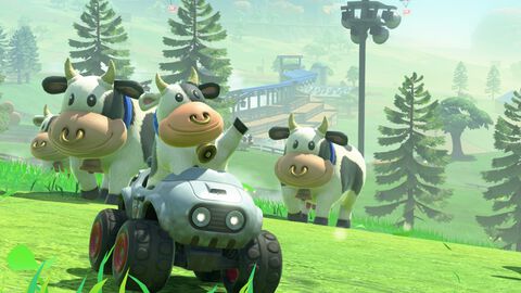 『マリオカート ワールド』ウシがかわいすぎてモーたまらん。“モーモーカントリー”のこだわりもパシャリ、グランプリで1位でゴールするとドヤ顔に