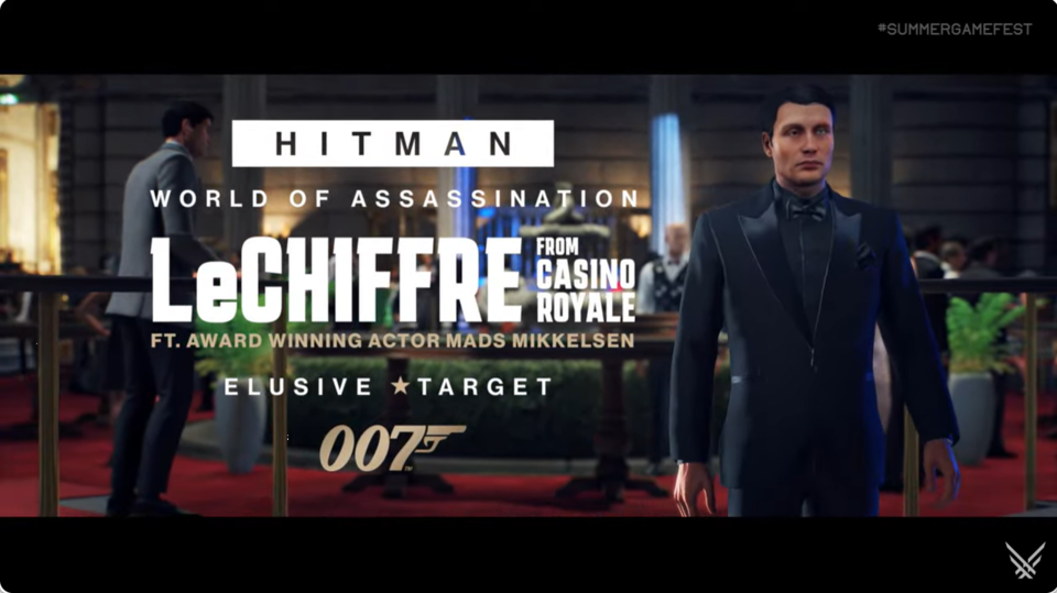 『007』と『ヒットマン』が共演。映像には『カジノ・ロワイヤル』のル・シッフルが登場、会場にはマッツ・ミケルセンが登壇し盛り上がる【Summer Game Fest 2025】