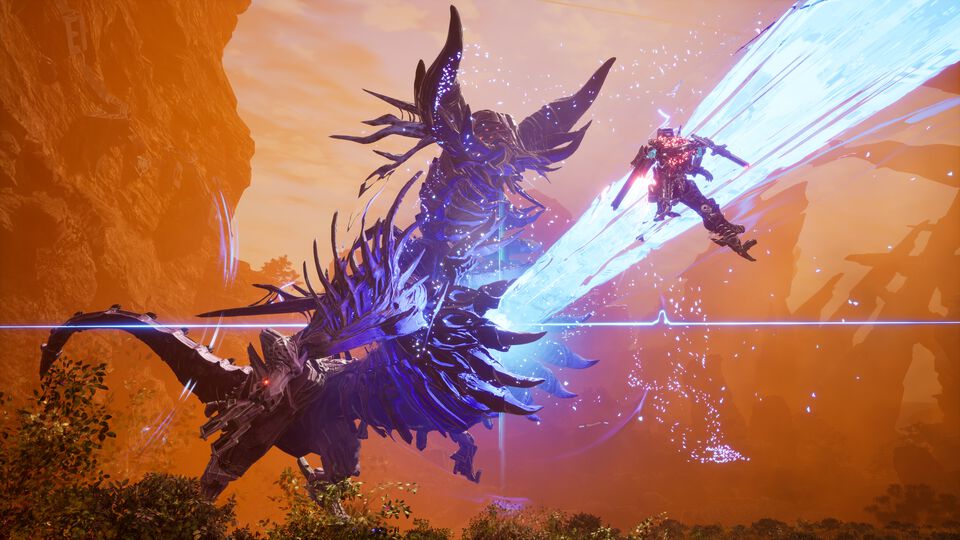 『デモンエクスマキナ タイタニックサイオン』ほかプレイヤーの残骸から弾薬や装備を獲得できる。最新映像に合わせてストーリーやゲームシステムが解禁