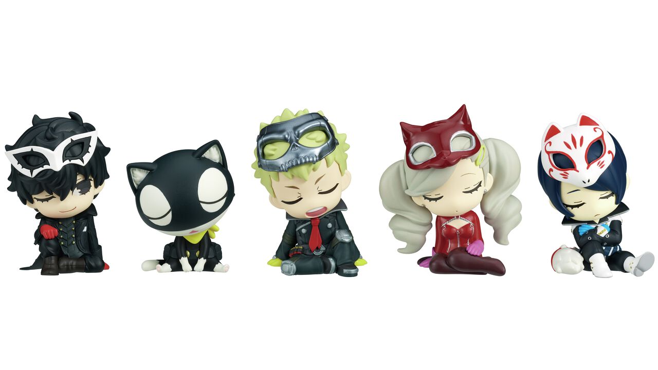 【P5R】『ペルソナ5 ザ・ロイヤル』ジョーカー、モナ、パンサーら5人の肩ズンFig.が10月にガチャで登場。すやすやした表情がかわいいタイトル初のガチャ立体化