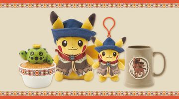 『ポケモン』ピカチュウがドロバンコに乗って砂漠を旅するグッズが6月21日にポケセンで発売。デニム生地のウエスタンハットやシャツで親子コーデも
