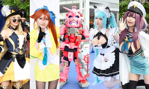 【コスプレ】『ガンダム ジークアクス』赤いガンダムやシャリア・ブル、『ダンガンロンパ』江ノ島盾子バニーらも参戦！ “コスサミパーティー”を沸かせたコスプレイヤーたち