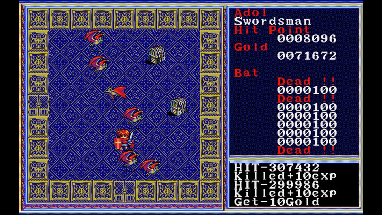 『EGGコンソール リバイバル ザナドゥ イージーバージョン PC-9801』がSwitchにてリリース。名作RPG『ザナドゥ』の16ビットPC向けタイトル。戦いかたで能力が変化する育成システムが魅力
