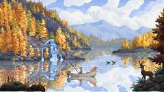 『Cast n Chill』愛犬といっしょに釣りを楽しめるチル系ドット絵釣りゲー、Steamで配信開始。森や山、水底、大空など2Dピクセルアートで美しい大自然を表現