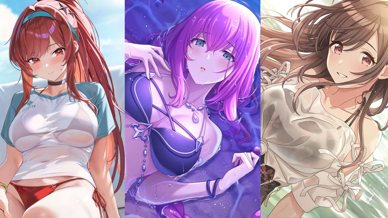 『NIKKE』『ブルアカ』『FF7 エバークライシス』『シャニマス』など人気スマホゲーム夏イベ特集【水着キャラコレクション2025その3】