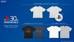 プレイステーション30周年を記念したＴシャツに限定カラーが追加。PS5のコントローラーが取っ手になったマグカップも登場。7月1日より発売