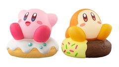 『星のカービィ』カービィ＆ワドルディがドーナツに乗ったり、いっしょにすやすや眠ったり……かわいいソフビフィギュア第5弾が7月14日より発売