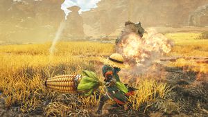 『モンハンワイルズ』トウモロコシ型ガンランス“砲モロコシ”が7月23日登場。よりリアルに、そしてツヤツヤになって『サンブレイク』から続投