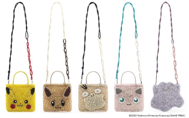 『ポケモン』とアンテプリマが初コラボ。ピカチュウ、イーブイ、コダック、プリン、メタモンがバッグ&チャームになって8月1日に発売