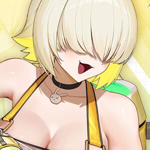 『NIKKE』新SSRのエレグ：ブーム・アンド・ショック（声優：伊藤彩沙）は水着の胸がモニター仕様!?【勝利の女神：NIKKE（メガニケ）】【電撃水着美少女】
