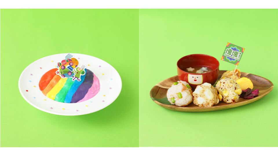 『塊魂』コラボカフェが渋谷パルコで7月25日より開催。王様レインボーのパスタやミソのお椀を使用した定食などユニークなフード＆ドリンクが提供