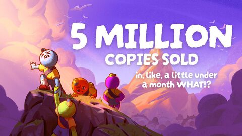 『PEAK』わずか1ヵ月で累計販売500万本突破。友だちと最大4人で挑む、わちゃわちゃ命懸け登山。最大同接は11万超の盛況ぶり
