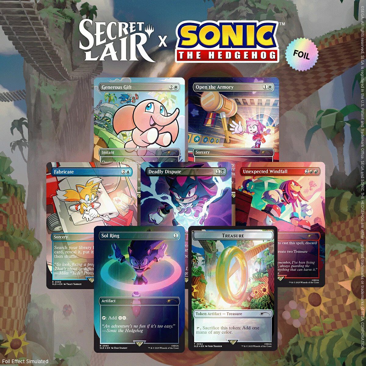 マジック：ザ・ギャザリング スポンジボブ 限定コラボカードセット Foil版 スポンジボブとマジック：ザ・ギャザリングのコラボカードが判明
