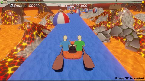 『パドルパドルパドる』ハチャメチャな仕掛けが襲い掛かる協力ボート漕ぎアクションが7月25日発売。忍耐力と友情が試されそう