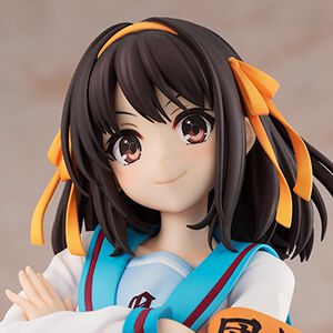 『涼宮ハルヒの直観』の表紙を元にした腕組みハルヒのフィギュアが待望の再販決定！ 差し替えパーツで指差しポーズも再現可能