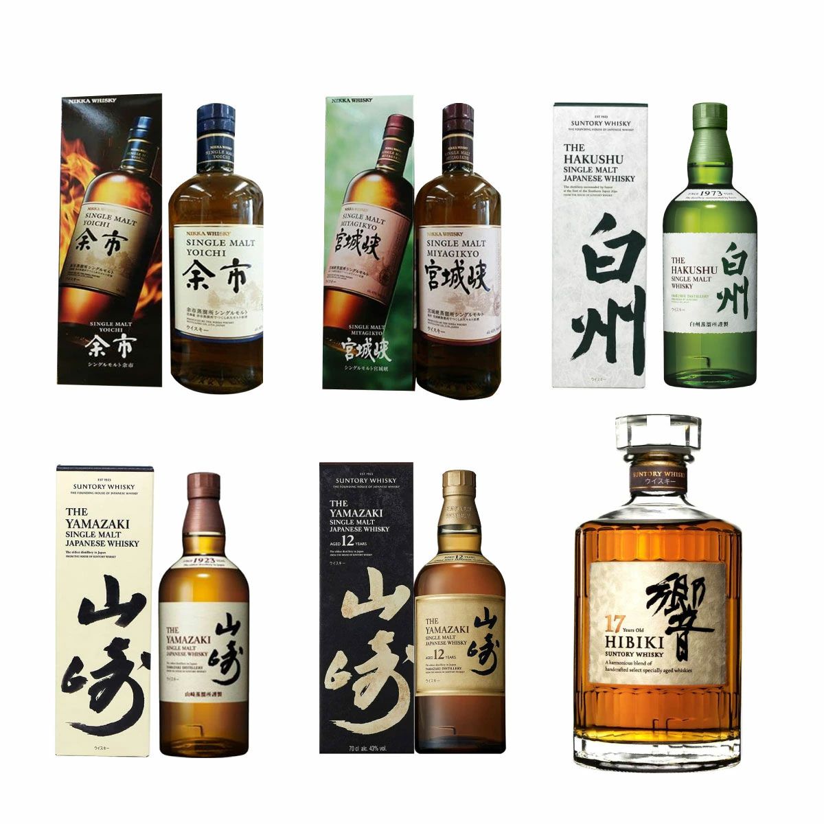 コピー】7,700円で響17年、山崎12年、山崎・白州NV、余市、宮城