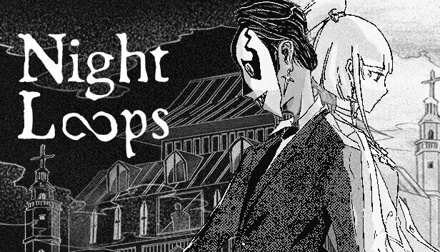 仮面の力でパズルに挑むホラーアドベンチャー『Night Loops』が日本語に対応。モノクロ夢世界で永遠のタイムループから抜け出そう