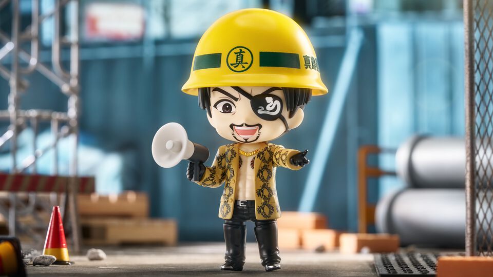 『龍が如く』真島吾朗ねんどろいどが12月発売。真島建設スタイルで飾れるオプションパーツ付き。セガストアオンライン限定特典はハンニャマンの面を持つ右腕