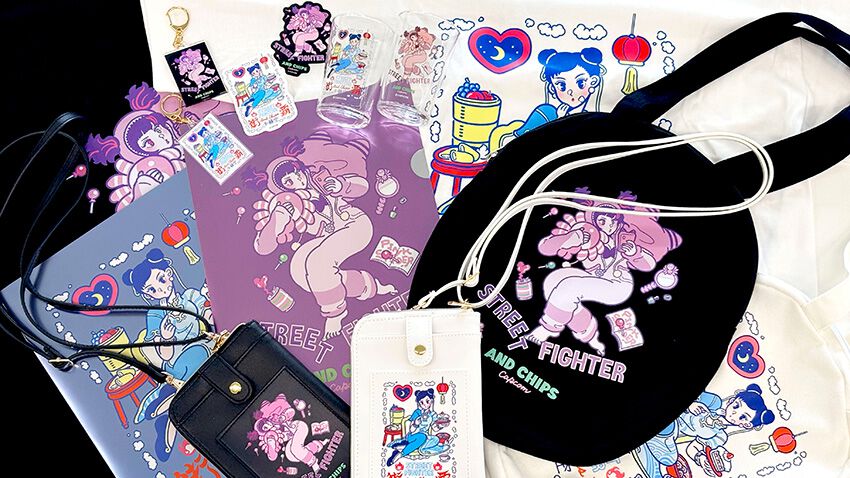 『ストリートファイター6』春麗とジュリがデザインされたポップでキュートなアパレルアイテムが登場。Tシャツやグラス、ラウンドトートがラインアップ