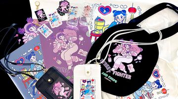 『ストリートファイター6』春麗とジュリがデザインされたポップでキュートなアパレルアイテムが登場。Tシャツやグラス、ラウンドトートがラインアップ