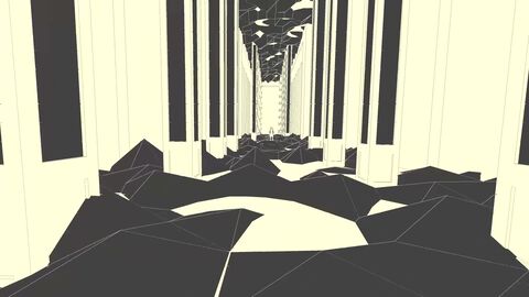 ウォーキングシミュレーター『NIDANA』レビュー。白と黒しかない幾何学模様の世界を歩くのは「変な夢を見た気がするけど思い出せない」感覚と似ている