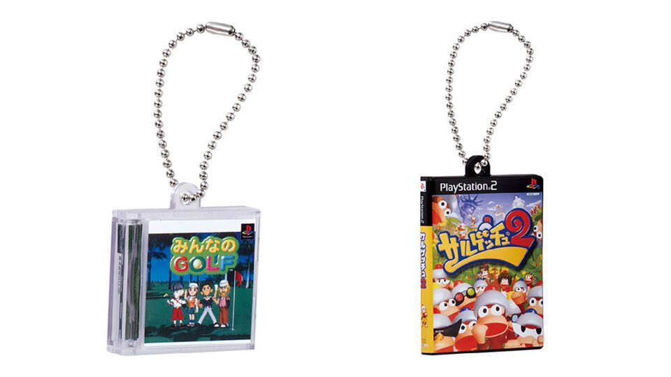 『サルゲッチュ』『みんゴル』『どこでもいっしょ』など懐かしの名作ゲームパッケージがミニチュアチャーム化！ カプセルトイにて8月第4週より発売