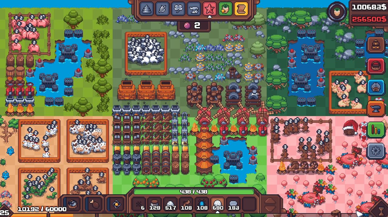 『農場ローグライク: リバース』クリックだけでこなせる効率重視の超高速農作業シムが本日（8/1）発売。どんどん上昇していく賃貸料のプレッシャーがすごい【家賃を支払ってねー】