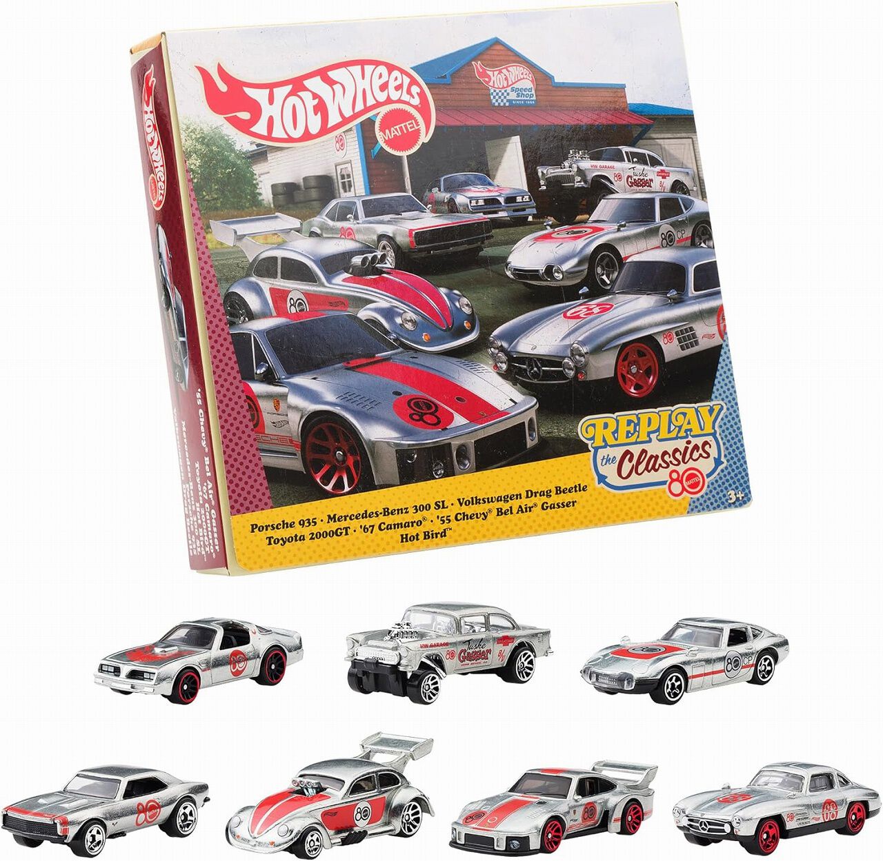 ホットウィール(9点) マテル80周年クールコンビ、007、ナイトライダーなど ホットウィール（Hot Wheels）『マテル80周年 7パック』が発売