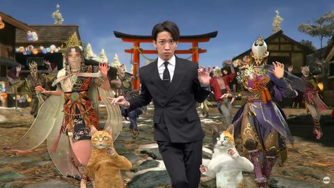 『祇（くにつがみ）』×“西山ダディダディ”のコラボ動画が公開。宗や世代、動物たちとともに西山ダディダディ本人が踊るカオスな内容に